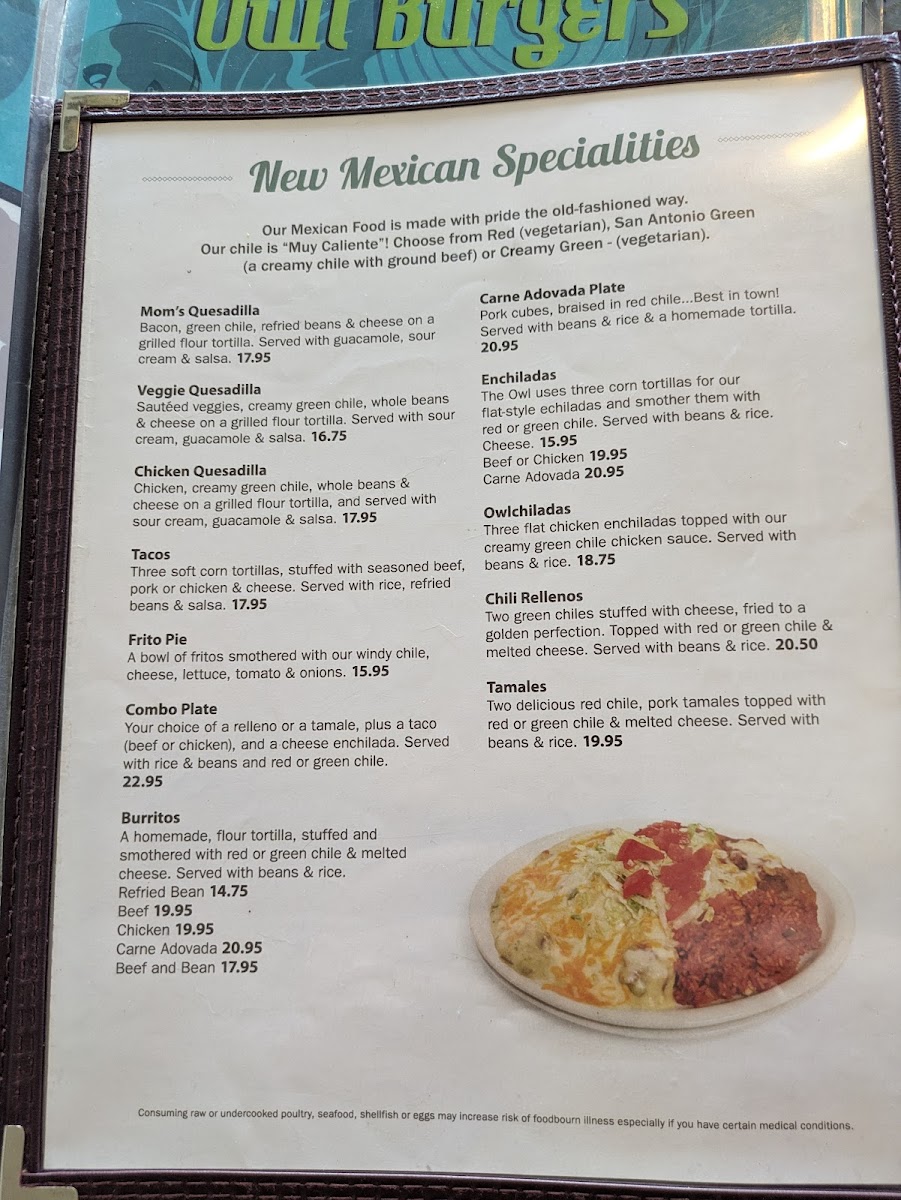 Owl Cafe Menu - Image 4
